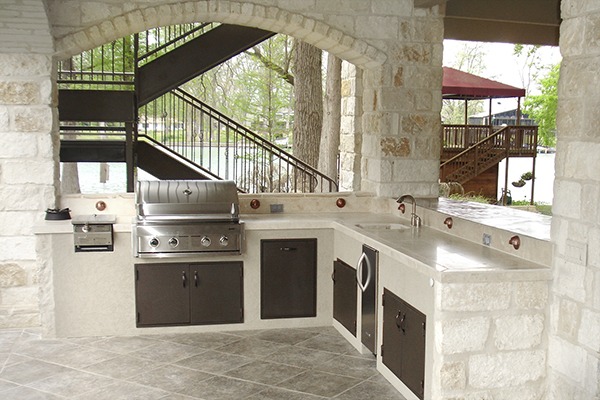 outdoor kitchen open air luxury plumbing trinity plumbing