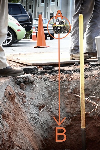 commercial plumber trinity plumbing working on directional boring