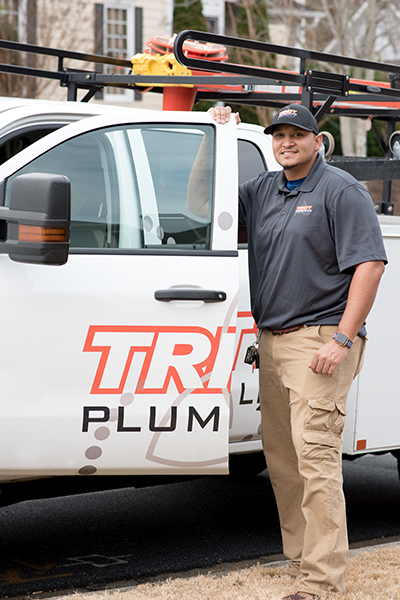 Trinity Plumbing residential plumber vehicle