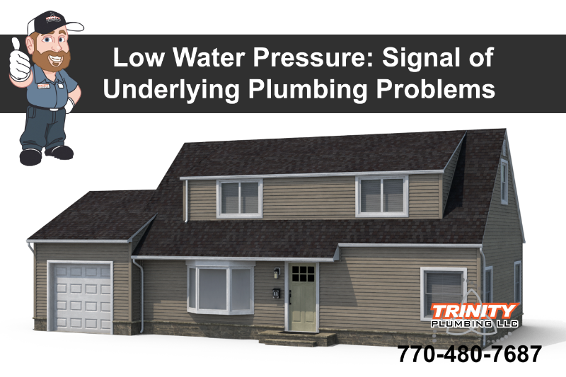 low water pressure signal underlying plumbing problems georgia home